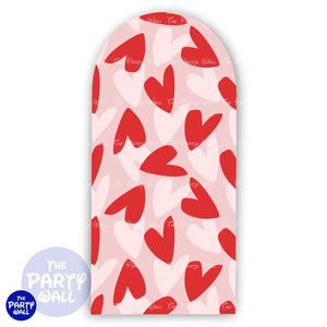 San Valentín - Funda para mampara de punta redonda o rectangular Mampara de punta redonda