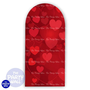 San Valentín - Funda para mampara de punta redonda o rectangular Mampara de punta redonda