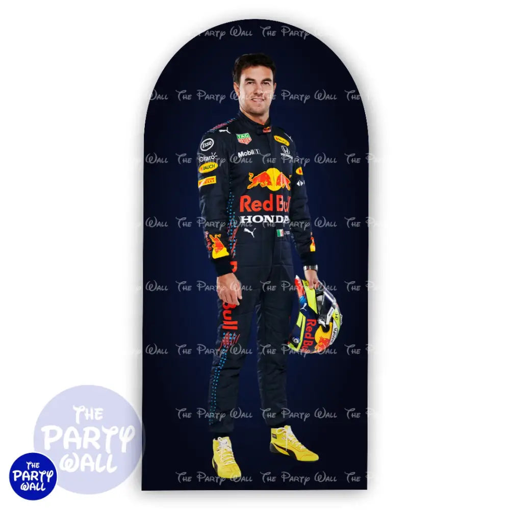 Sergio Pérez F1 - Funda para mampara de punta redonda o rectangular Mampara de punta redonda