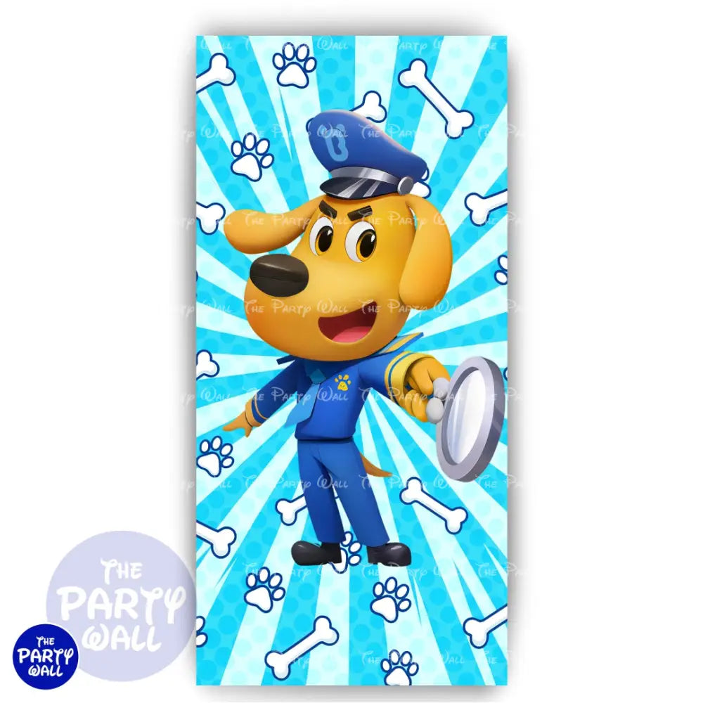 Sheriff Labrador - Funda para mampara de punta redonda o rectangular Mampara de punta redonda