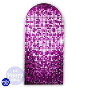 Shimmer Wall - Funda para mampara de punta redonda o rectangular Mampara de punta redonda