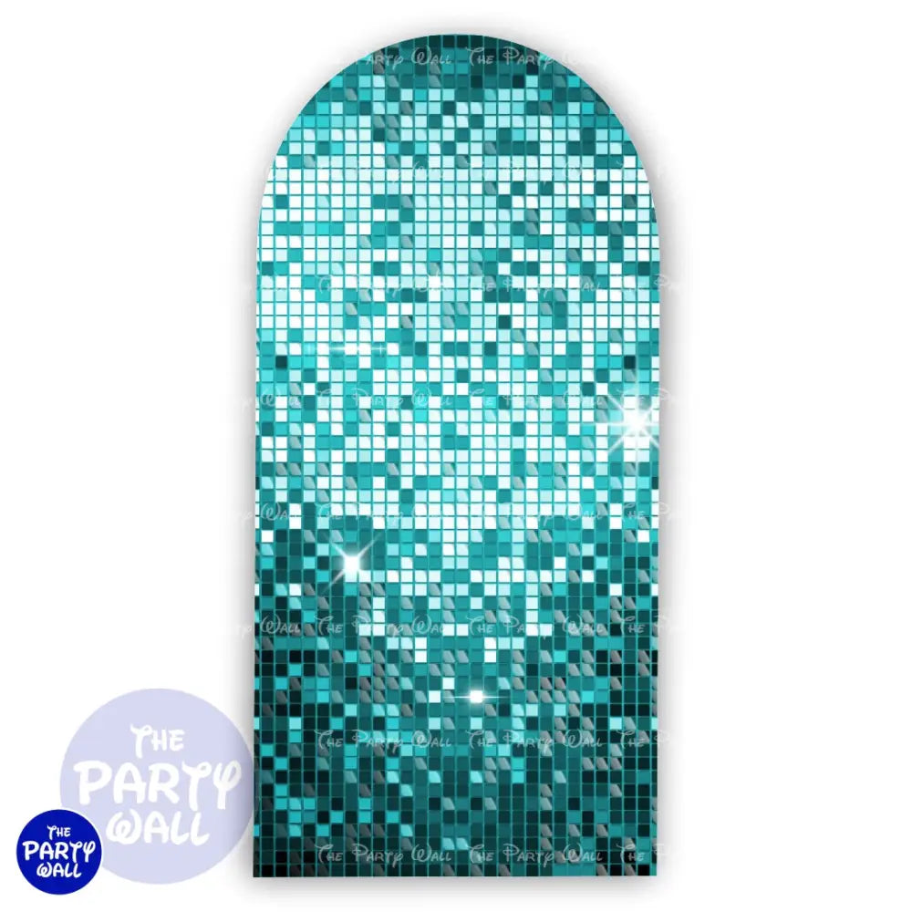 Shimmer Wall - Funda para mampara de punta redonda o rectangular Mampara de punta redonda
