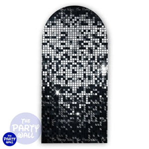 Shimmer Wall - Funda para mampara de punta redonda o rectangular Mampara de punta redonda