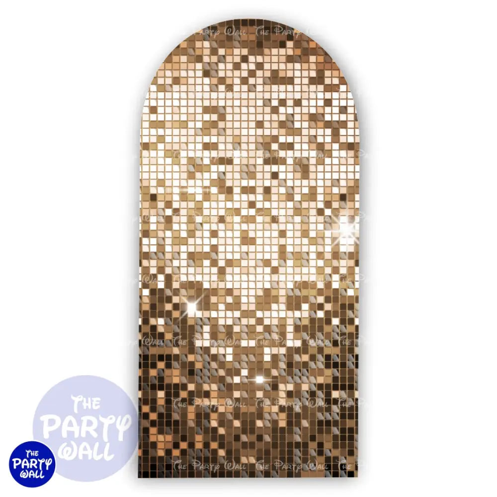 Shimmer Wall - Funda para mampara de punta redonda o rectangular Mampara de punta redonda