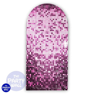 Shimmer Wall - Funda para mampara de punta redonda o rectangular Mampara de punta redonda