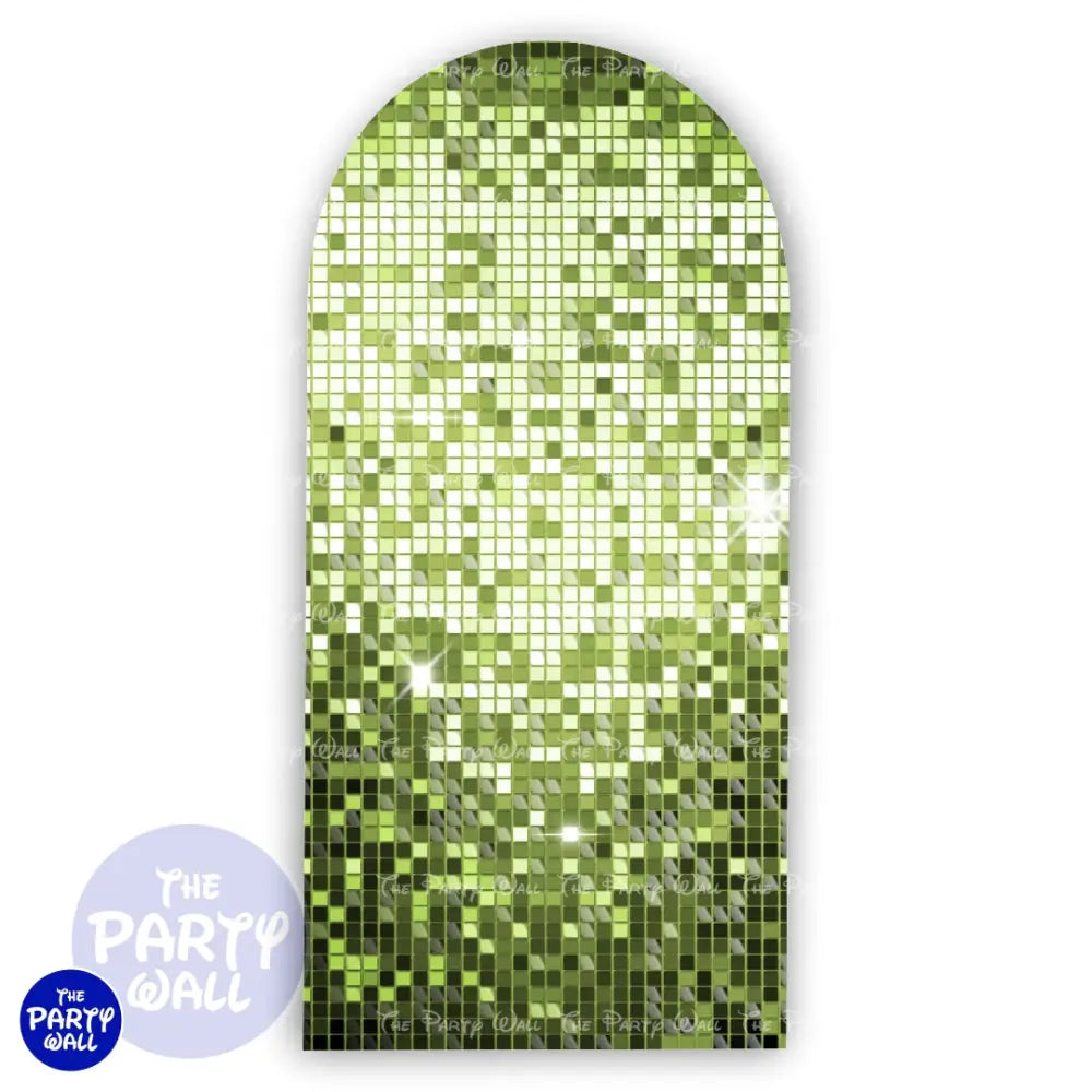 Shimmer Wall - Funda para mampara de punta redonda o rectangular Mampara de punta redonda