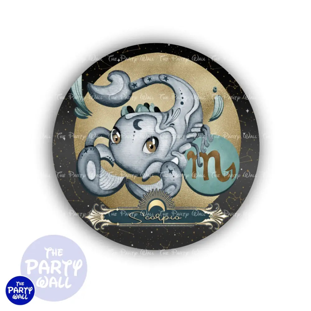 Signos Zodiacales - Funda para mampara circular Circular