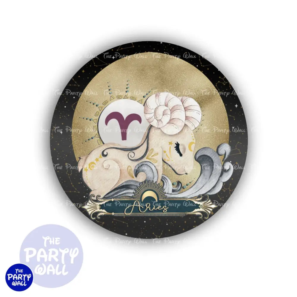 Signos Zodiacales - Funda para mampara circular Circular