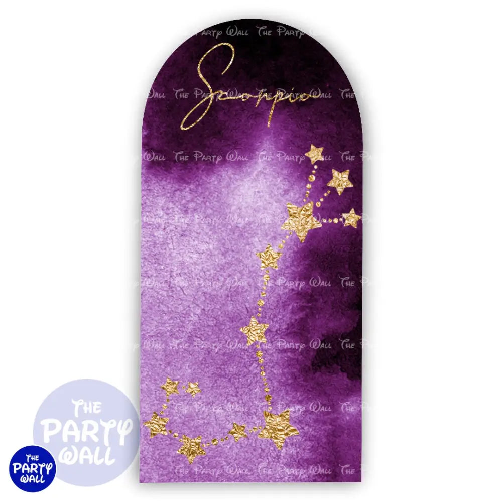 Signos Zodiacales - Funda para mampara de punta redonda o rectangular Mampara de punta redonda