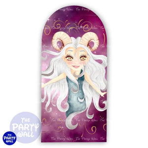 Signos Zodiacales - Funda para mampara de punta redonda o rectangular Mampara de punta redonda