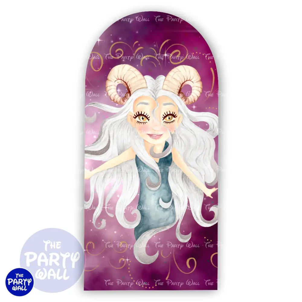 Signos Zodiacales - Funda para mampara de punta redonda o rectangular Mampara de punta redonda