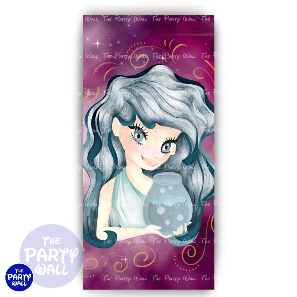 Signos Zodiacales - Funda para mampara de punta redonda o rectangular Mampara de punta redonda