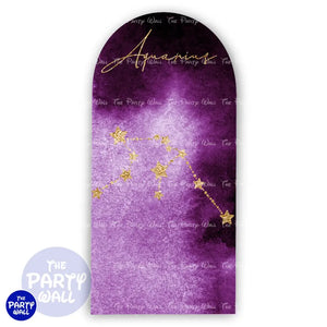 Signos Zodiacales - Funda para mampara de punta redonda o rectangular Mampara de punta redonda