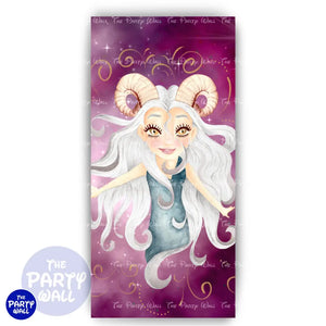 Signos Zodiacales - Funda para mampara de punta redonda o rectangular Mampara de punta redonda