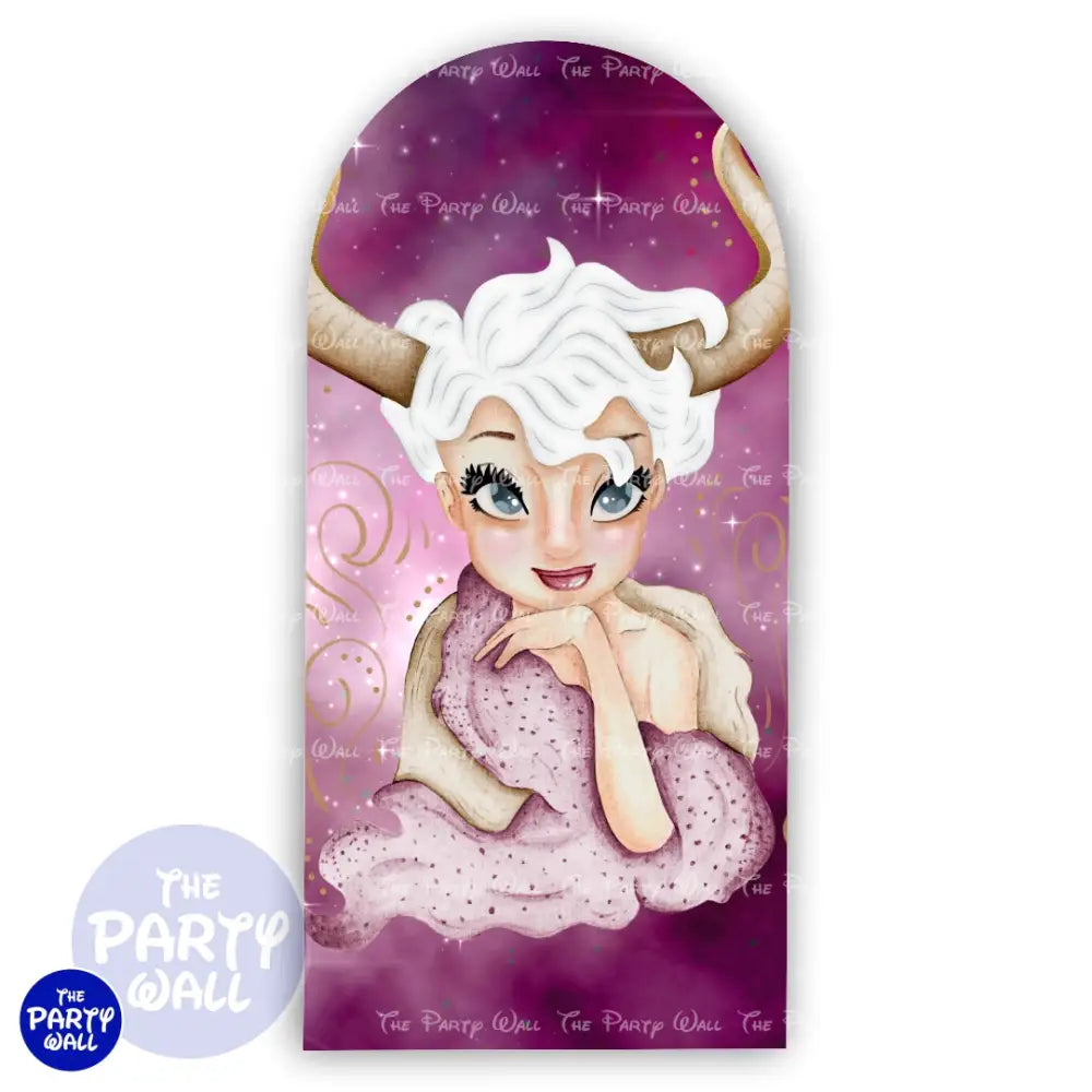 Signos Zodiacales - Funda para mampara de punta redonda o rectangular Mampara de punta redonda