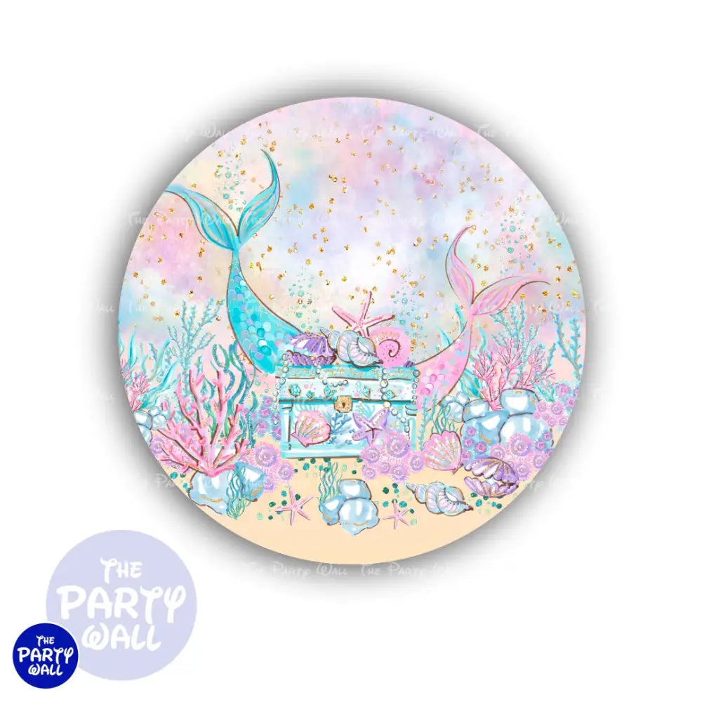 Sirenas Cute - Funda para mampara circular Circular