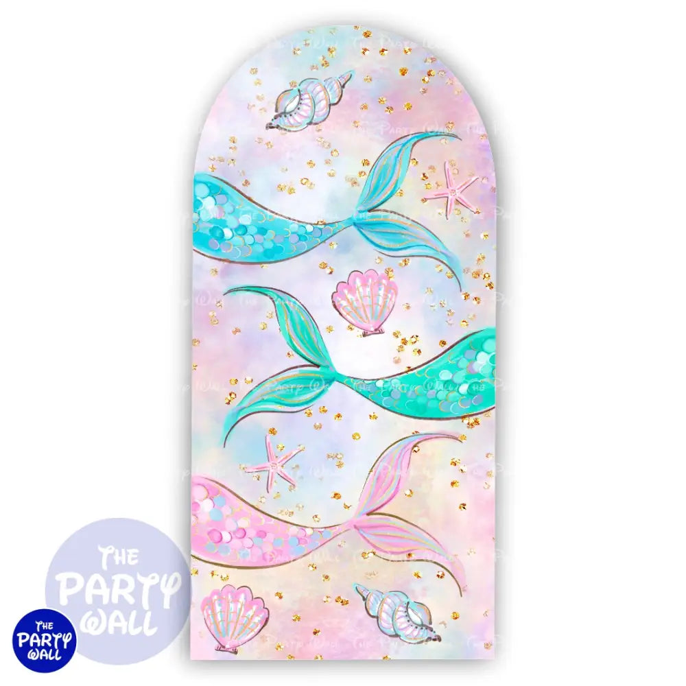 Sirenas Cute - Funda para mampara de punta redonda o rectangular Mampara de punta redonda