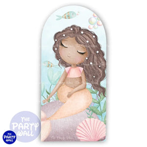 Sirenas Cute - Funda para mampara de punta redonda o rectangular Mampara de punta redonda
