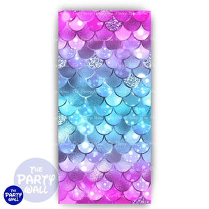 Sirenas Cute - Funda para mampara de punta redonda o rectangular Mampara de punta redonda