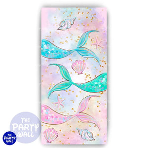 Sirenas Cute - Funda para mampara de punta redonda o rectangular Mampara de punta redonda