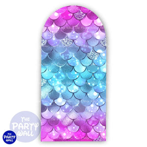 Sirenas Cute - Funda para mampara de punta redonda o rectangular Mampara de punta redonda