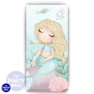Sirenas Cute - Funda para mampara de punta redonda o rectangular Mampara de punta redonda