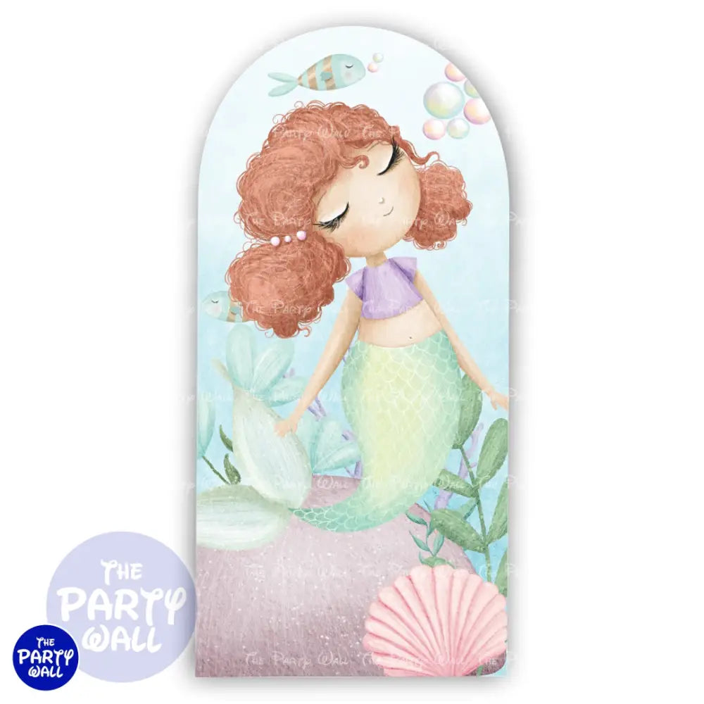 Sirenas Cute - Funda para mampara de punta redonda o rectangular Mampara de punta redonda