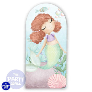 Sirenas Cute - Funda para mampara de punta redonda o rectangular Mampara de punta redonda