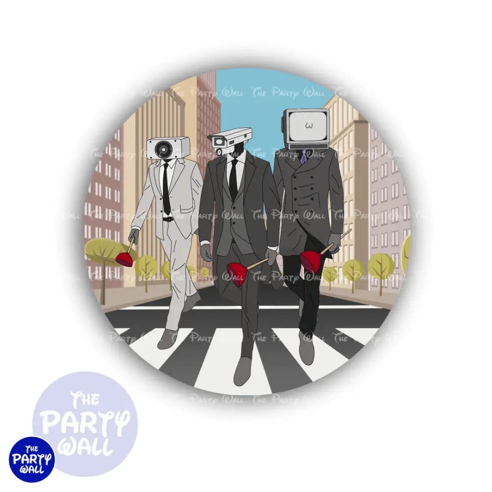 Skibidi Toilet - Funda para mampara circular Circular