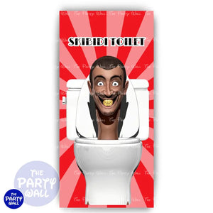 Skibidi Toilet - Funda para mampara de punta redonda o rectangular Mampara de punta redonda