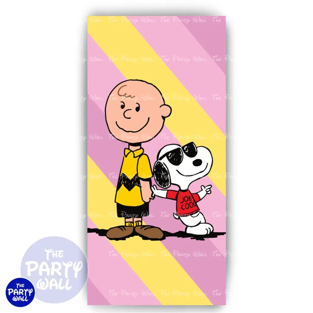 Snoopy - Funda para mampara de punta redonda o rectangular Mampara de punta redonda
