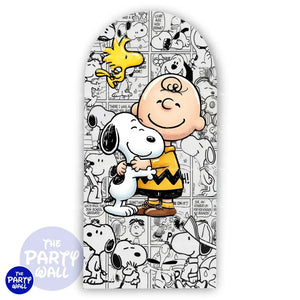 Snoopy - Funda para mampara de punta redonda o rectangular - Mampara de punta redonda