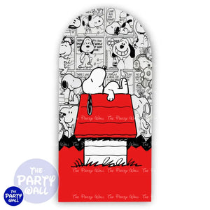 Snoopy - Funda para mampara de punta redonda o rectangular - Mampara de punta redonda