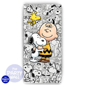 Snoopy - Funda para mampara de punta redonda o rectangular - Mampara de punta redonda
