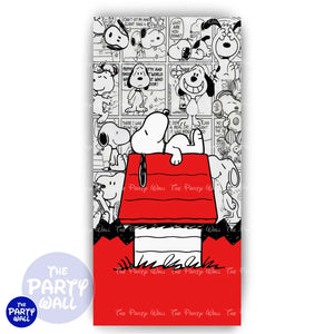 Snoopy - Funda para mampara de punta redonda o rectangular - Mampara de punta redonda