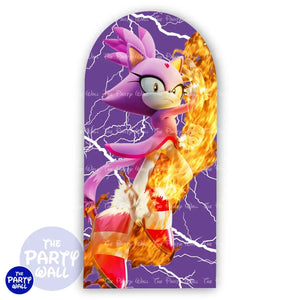 Sonic - Funda para mampara de punta redonda o rectangular Mampara de punta redonda