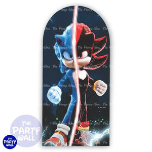 Sonic - Funda para mampara de punta redonda o rectangular Mampara de punta redonda