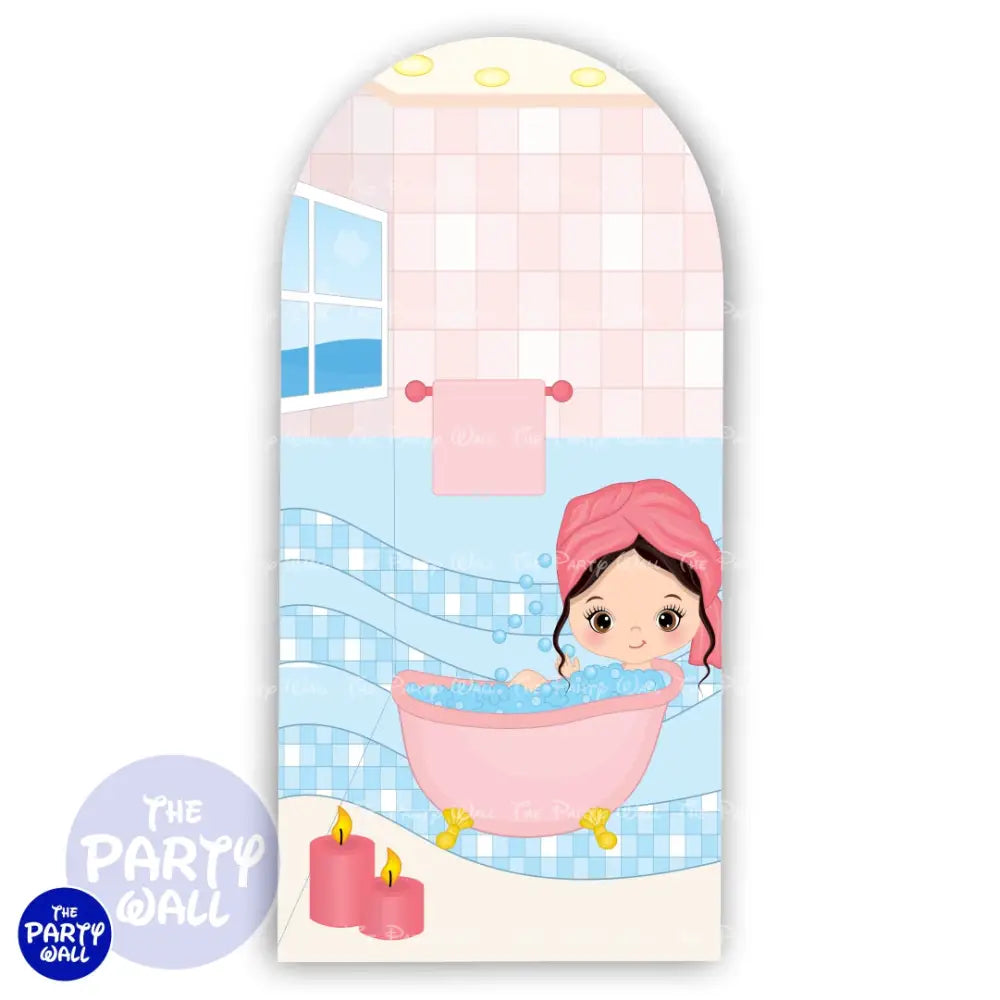 Spa - Funda para mampara de punta redonda o rectangular Mampara de punta redonda