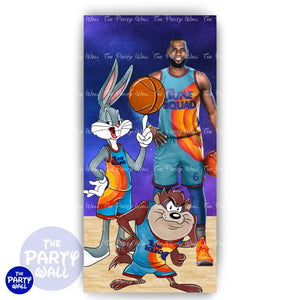 Space Jam - Funda para mampara de punta redonda o rectangular Mampara de punta redonda