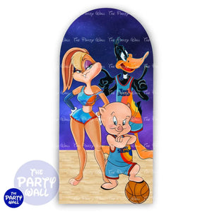 Space Jam - Funda para mampara de punta redonda o rectangular Mampara de punta redonda