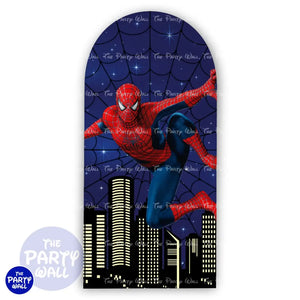 Spiderman - Funda para mampara de punta redonda o rectangular Mampara de punta redonda