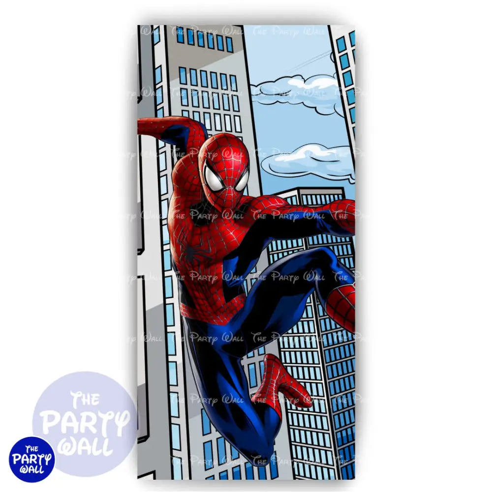 Spiderman - Funda para mampara punta redonda o rectangular Mampara de punta redonda