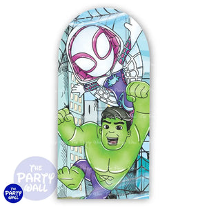 Spidey - Funda para mampara de punta redonda o rectangular Mampara de punta redonda