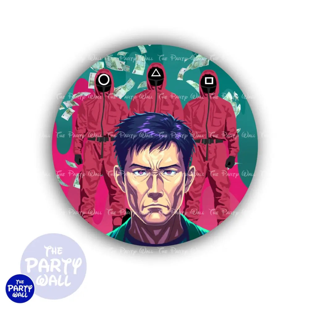 Squid Games - Funda para mampara circular Circular