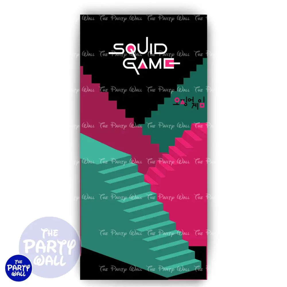 Squid Games - Funda para mampara de punta redonda o rectangular Mampara de punta redonda