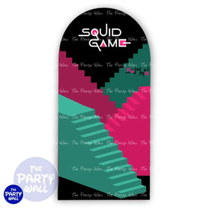 Squid Games - Funda para mampara de punta redonda o rectangular Mampara de punta redonda