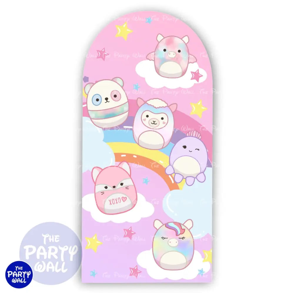 Squish Mallows - Funda para mampara de punta redonda o rectangular Mampara de punta redonda