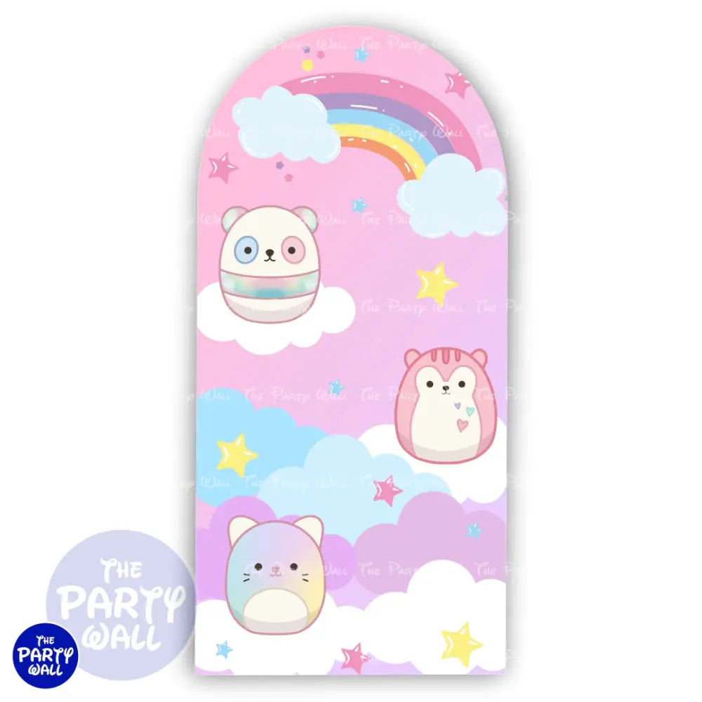 Squish Mallows - Funda para mampara de punta redonda o rectangular Mampara de punta redonda