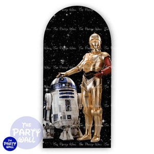 Star Wars - Funda para mampara de punta redonda o rectangular Mampara de punta redonda