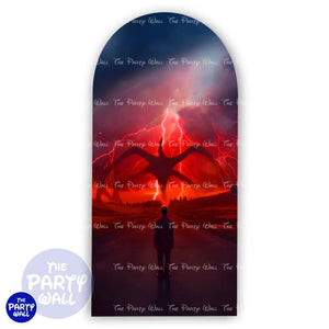 Stranger Things - Funda para mampara de punta redonda o rectangular Mampara de punta redonda